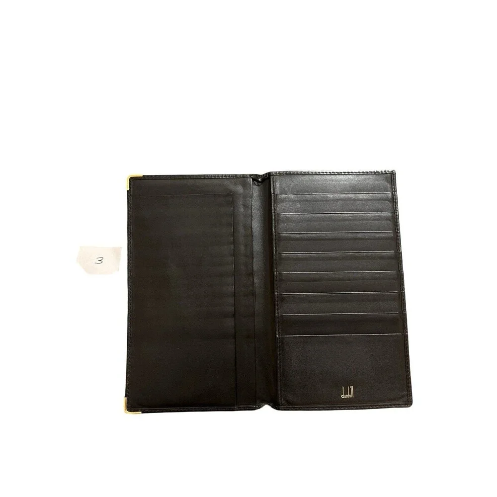 Dunhill black leather
